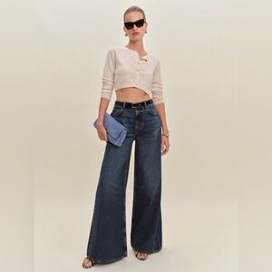 Reformation Addyson High Rise Wide Leg Jeans. Size 25. New with tags!